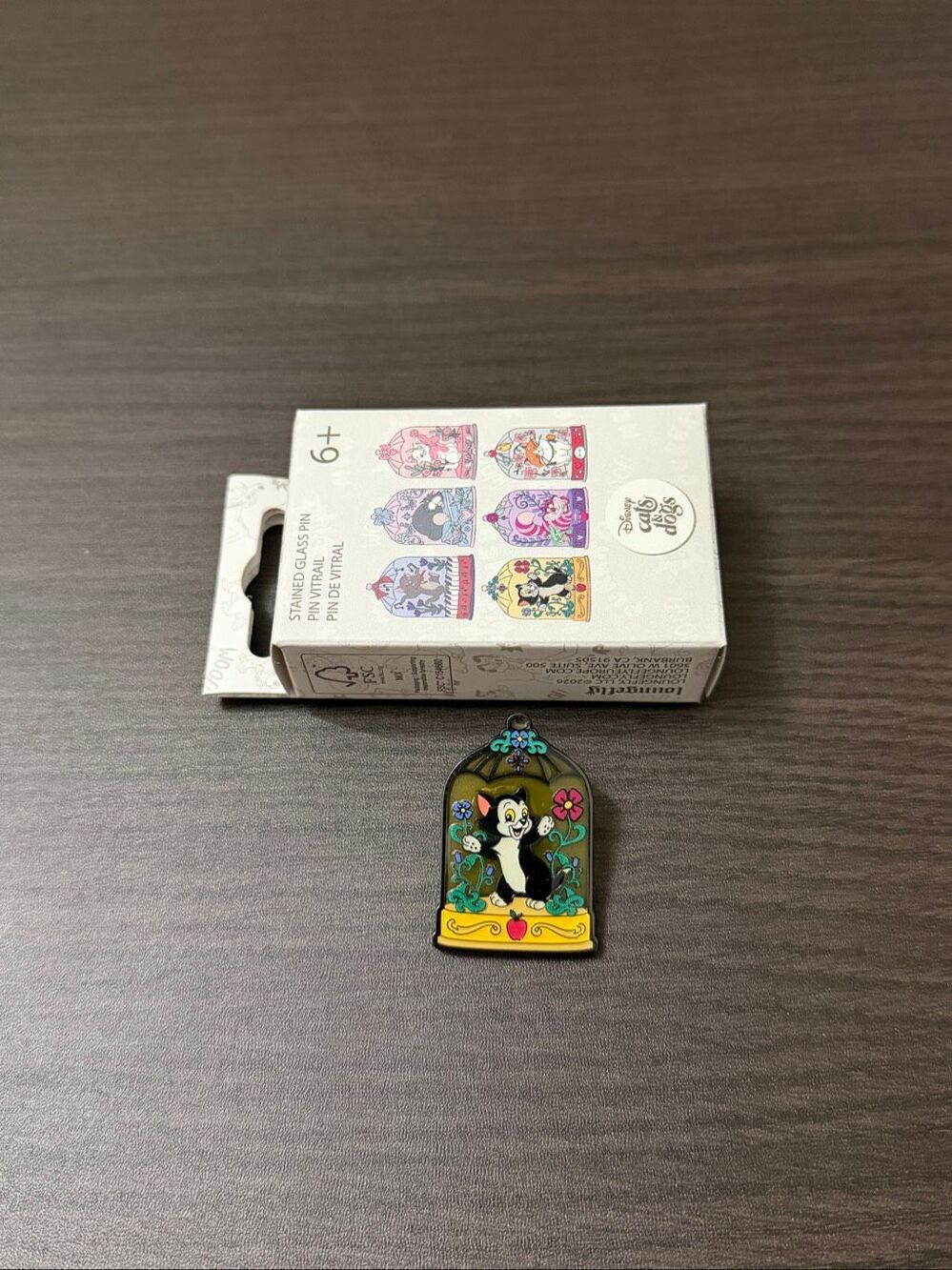 Loungefly Disney Cat Terrarium Blind Box Enamel Pin - Figaro
